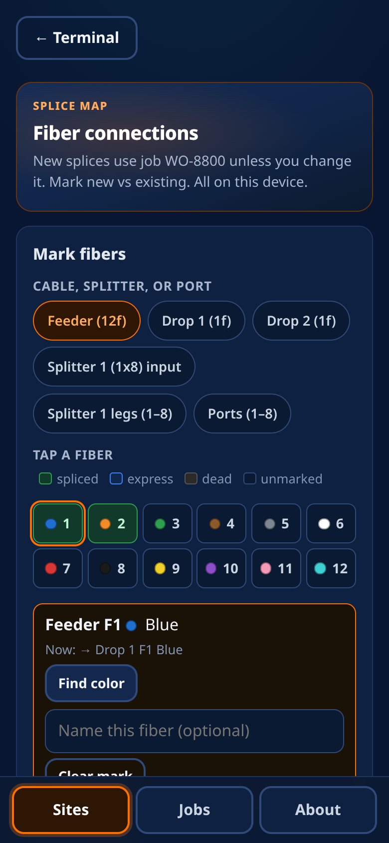 Splice map